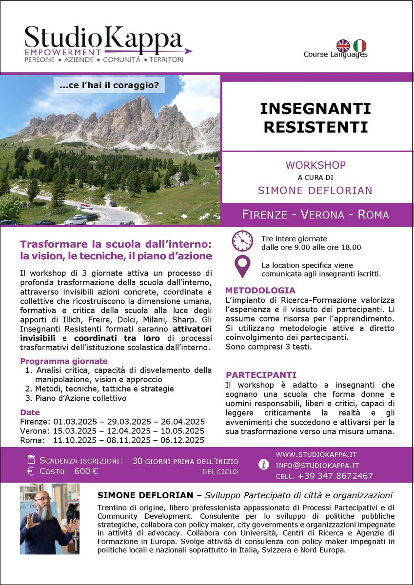 StudioKappa_it's tweet photo. INSEGNANTI RESISTENTI
Trasformare la scuola dall’interno

Info: https://t.co/yPNhKKvqai
Iscriviti al Canale Telegram: https://t.co/x2np1InNwq

#InsegnantiResistenti #Cambiamento #EducazioneTrasformativa #Trasformazione #Trasformazionedallinterno #ScuolaNuova https://t.co/yUd7eSoGTB