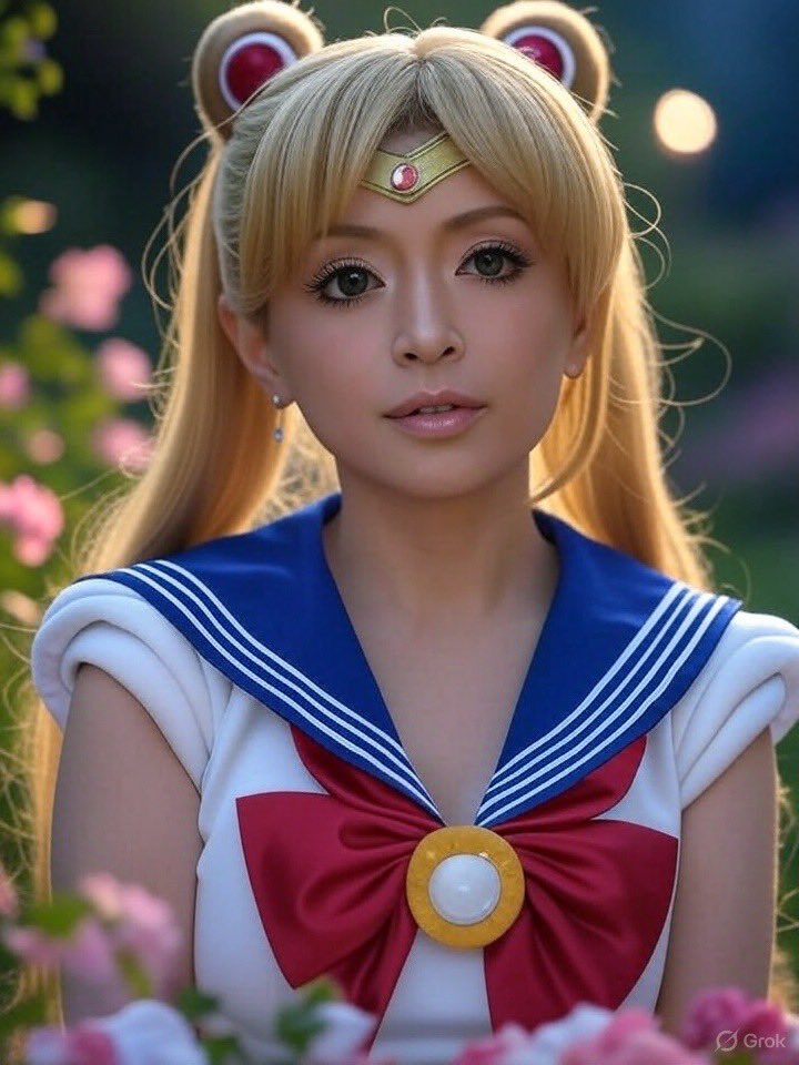 セーラームーンのコスプレをした浜崎あゆみ #浜崎あゆみ #AI @grok