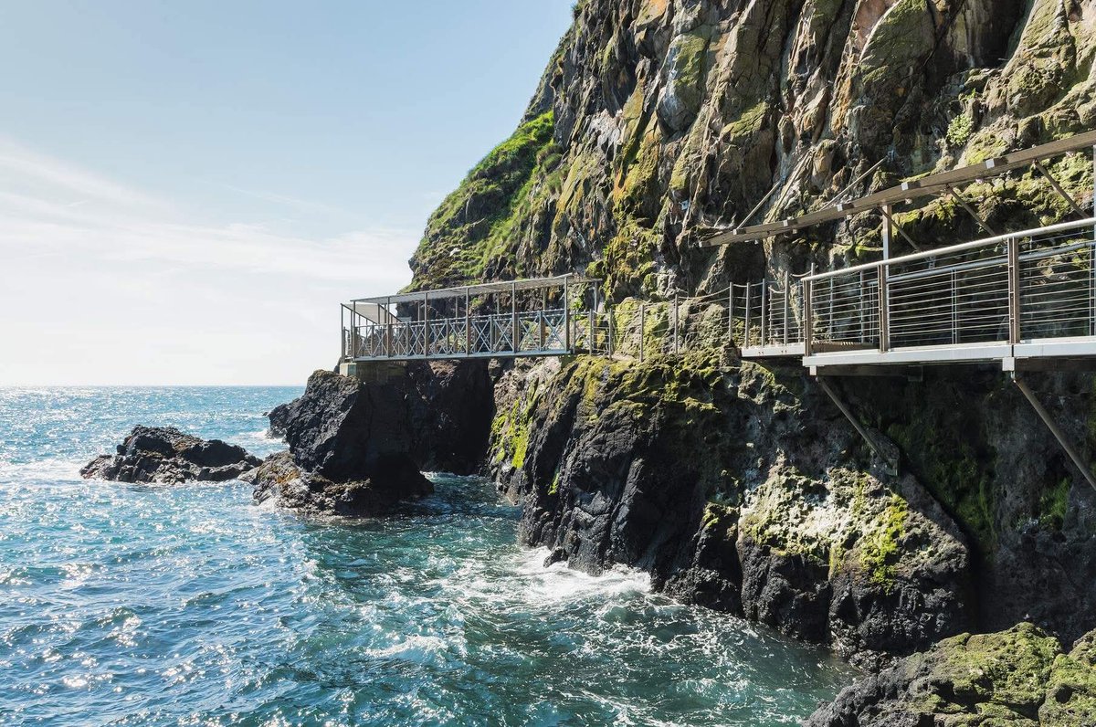 The most unique walking trail in Europe? Antrim's Gobbins Cliff Path is up there with the best of them!🚶

In 1902, Edwardian thrill-seekers flocked to a brand new attraction on the Antrim Coast - a daring cliff-edge path known as The Gobbins 🌊

📍Co. Antrim ☘️ 

📸 Art Ward