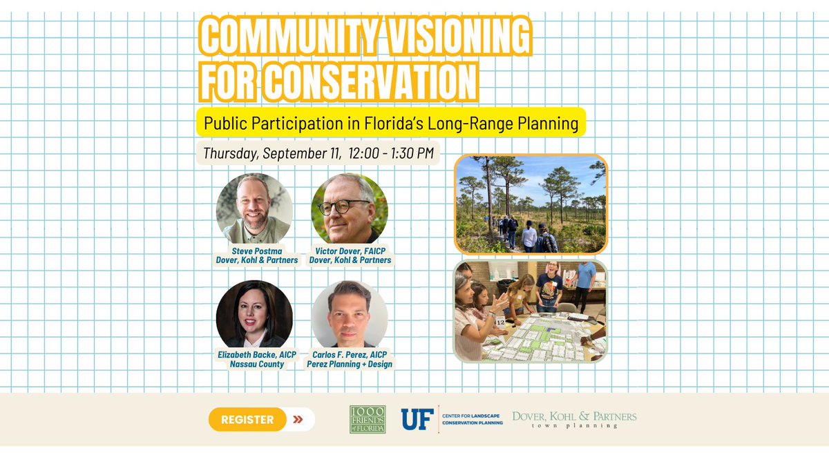 🌿 Want to help protect the Florida Wildlife Corridor?
It starts with a vision.
Join our Sept. 11 webinar to learn how public input is shaping smarter planning across Florida. 🖥️ Register here: ow.ly/vCyY50WJF1E