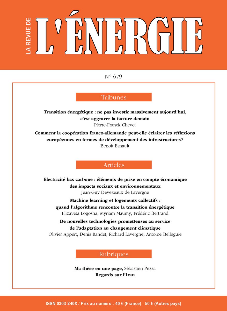Le nouveau numéro de la <a href="/RevuedelEnergie/">La Revue de l'Énergie</a> vient de sortir ! Commandez-le sur bit.ly/47cNMgN ou abonnez-vous sur larevuedelenergie.com/s-abonner/.