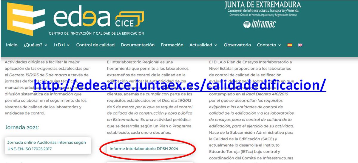 edea_cice's tweet image. Publicado en nuestra web!: Informe del Interlaboratorio regional del Ensayo DPSH
#controlcalidad, #laboratorios
edeacice.juntaex.es/publicado-info…