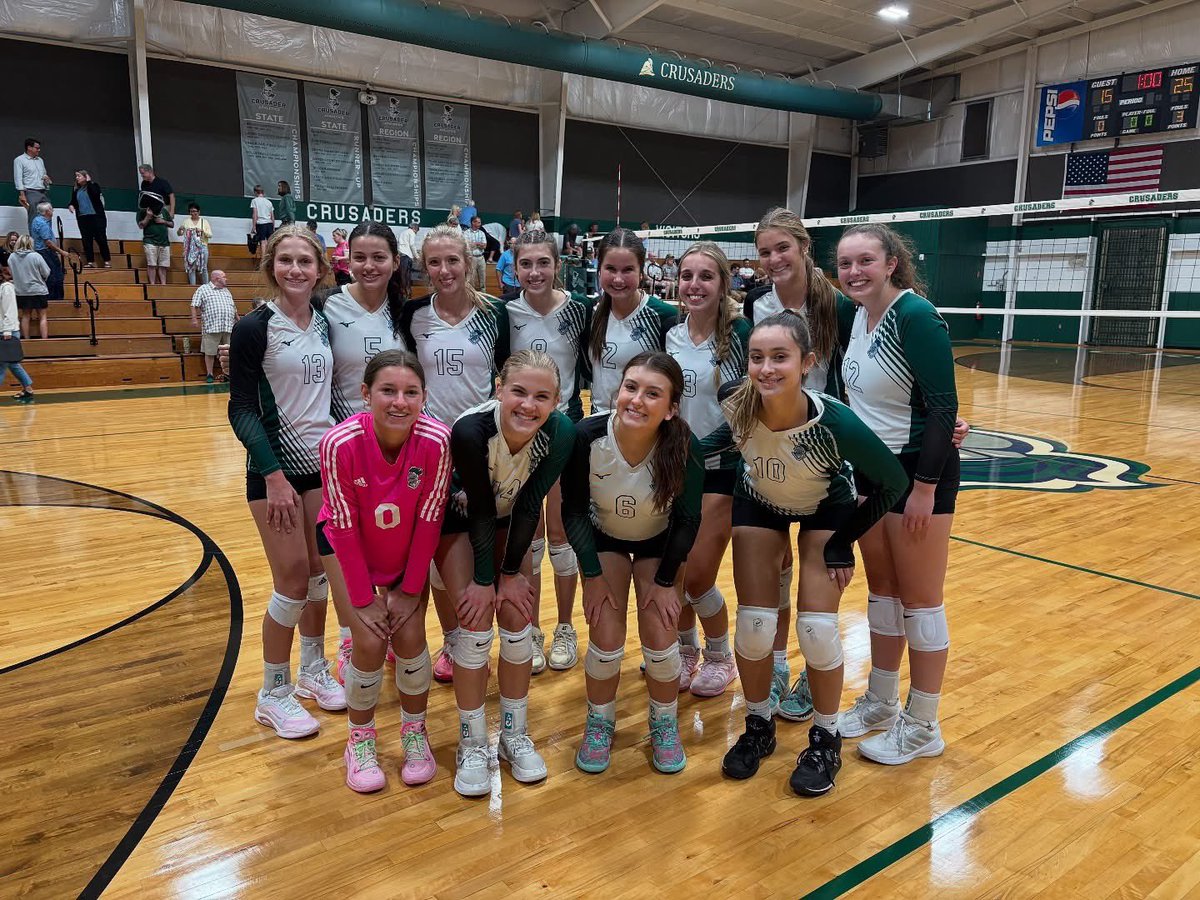 Wins all around for the Crusaders! 🏐 Middle School, JV, and Varsity teams extended their winning streak last night with big victories over Southside Christian. Way to go, Lady Crusaders!