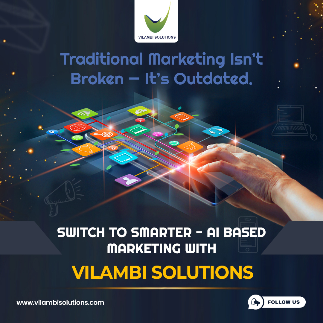 VilambiSolutio1's tweet image. Traditional marketing isn’t broken—just outdated.
Go AI-driven with #Vilambisolutions to:

📩 DM us &amp;amp; grow where it matters most!

#AIMarketing #DigitalGrowth #BrandSuccess #MarketingStrategy #BusinessGrowth