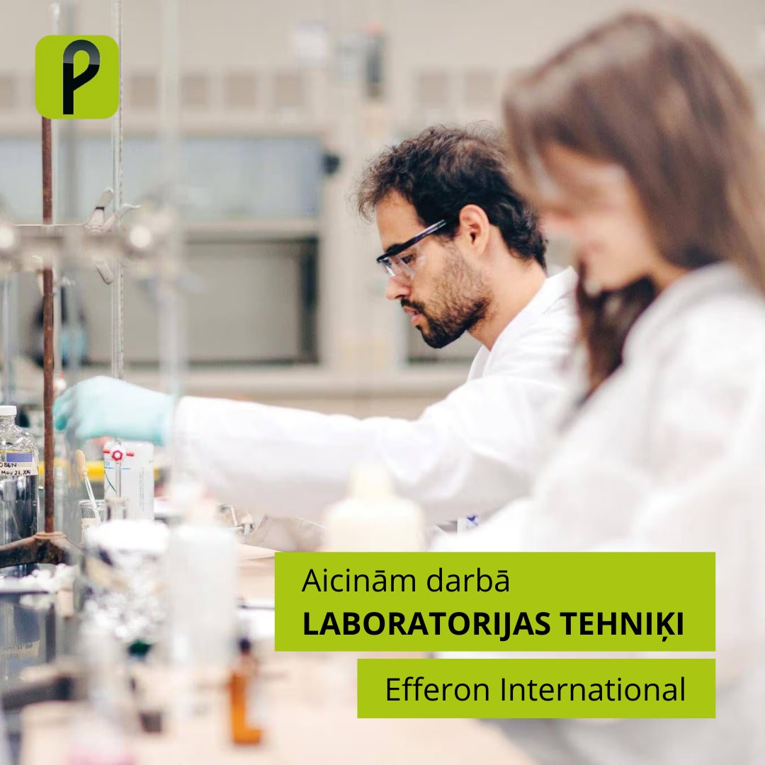 Efferon International GmbH filiāle Latvijā aicina darbā LABORATORIJAS TEHNIĶI🧑‍🔬

MĒS PIEDĀVĀJAM:
- Atalgojumu (bruto) 1500 EUR/mēnesī;
- Pilnu darba laiku (40 stundas nedēļā).

Lasīt vairāk: ej.uz/a148

#karjera, #darbs, #teirdarbs, #vacances