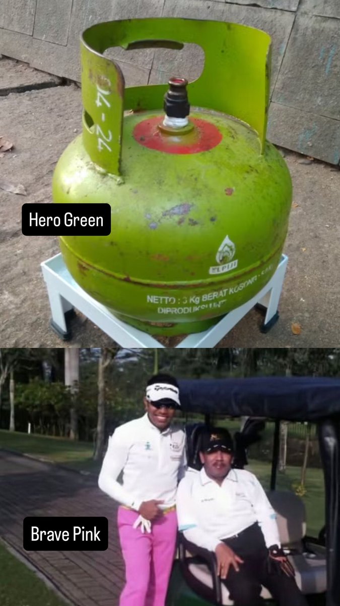 Udah ga perlu lagi masyarakat terpecah krn berdebat masalah warna ijo &amp; pink.

Ini filosofi kedua warna tersebut. 

FOKUS KE 17+8 TUNTUTAN RAKYAT AJA!