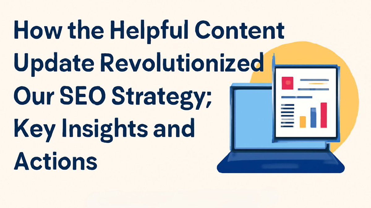 shawnhasan7's tweet image. How the Helpful Content Update Revolutionized Our SEO Strategy: Key Insights and Actions

Check the link and get more updated: linkedin.com/pulse/how-help…
#HelpfulContentUpdate #SEO #DigitalMarketing #SEOStrategy #ContentMarketing #PeopleFirstSEO #SEOExpertTanvirHasan