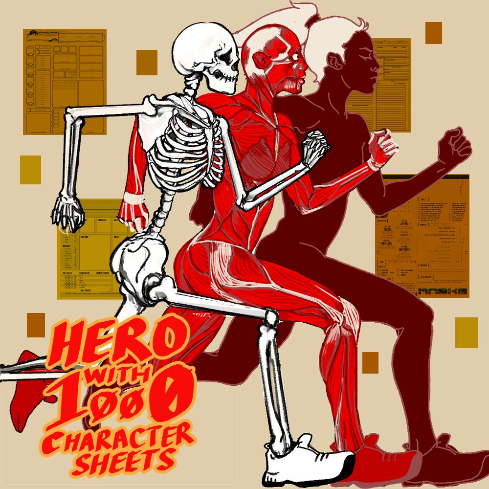 Many thanks to Manda for the new logo for Hero with a Thousand Character Sheets check out her stuff here: linktr.ee/ohmandaz