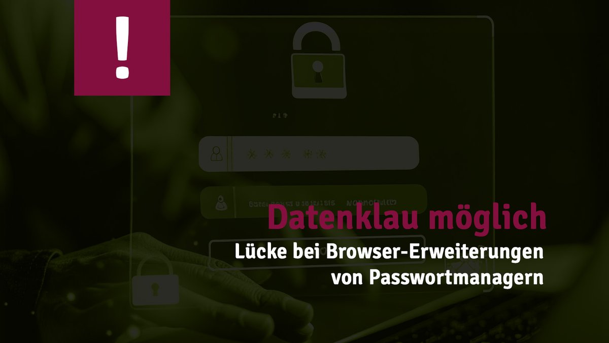 Sicherheitslücken in Browser-Erweiterungen von Passwortmanagern enthüllt! 🔓 Erfahre, wie du deine Daten schützen kannst. Bleib informiert. timmehosting.de/blog/passwortm…