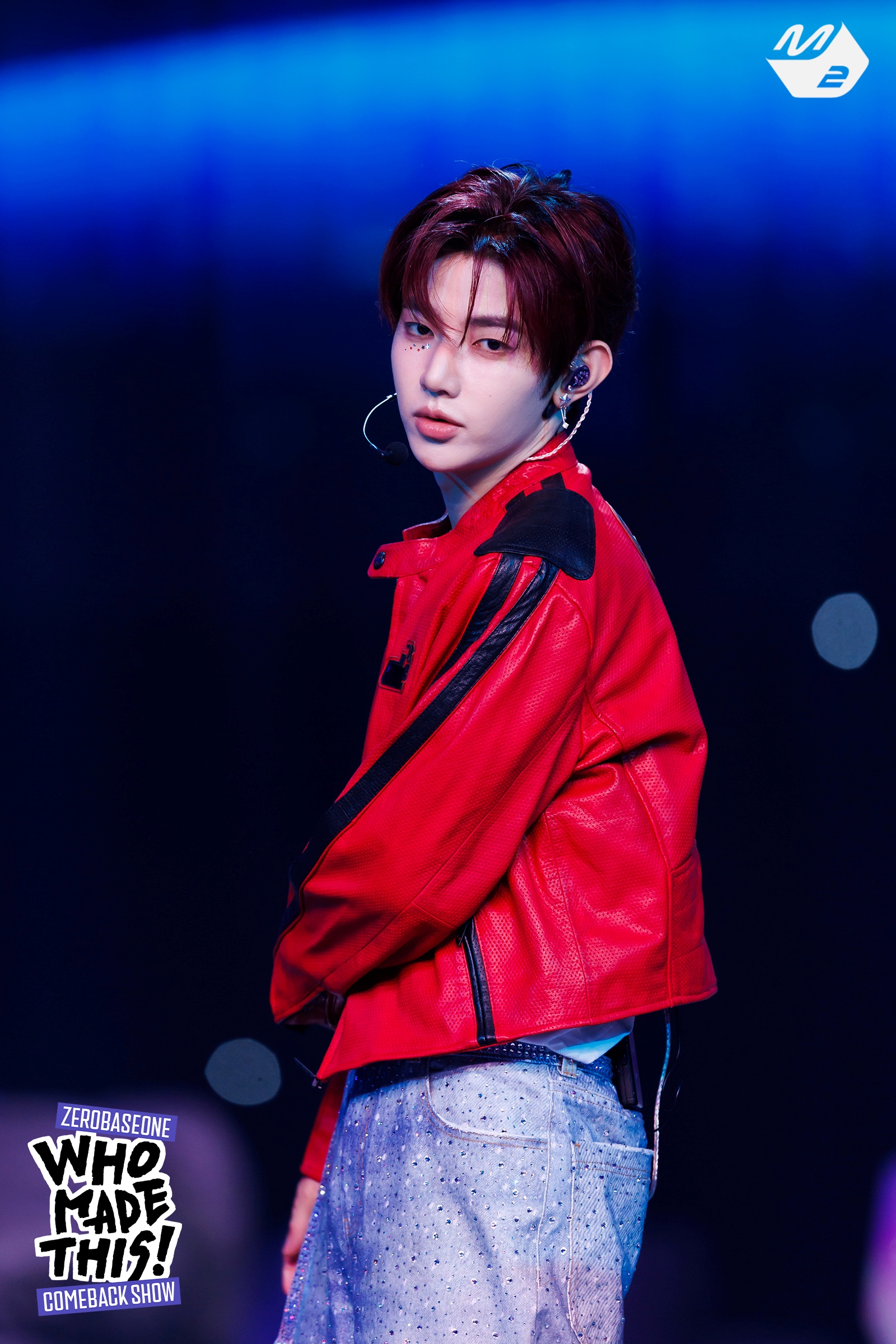 ジャンハオ着用　赤　長袖Tシャツ　ZEROBASEONE zhanghao 章昊 ジャンハオ着用 赤 長袖Tシャツ ZEROBASEONE zhanghao 章昊