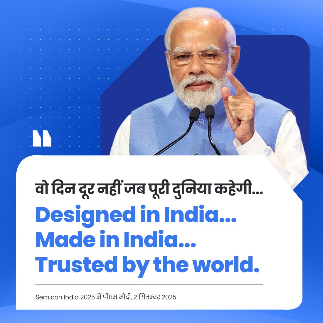 jaggirm's tweet photo. #vikramchip
India has achieved milestone in technology self reliance,unveiling Vikram 32 bit processor the 1st fully indigenous semiconductor at New Delhi 4 space mission
moment of pride 4 any Nation 2day Bharat has achieved
Made possible by PM Modi Ji's farsighted vision https://t.co/jRIk9ZtKLn