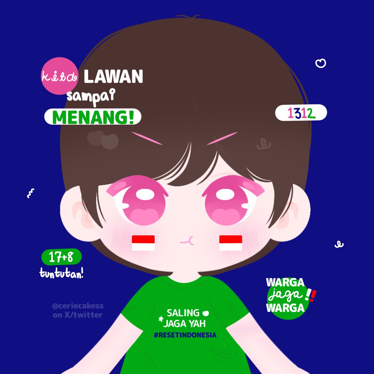 💙🩷💚 TETAP KUAT, TETAP BERSUARA 📢❗

#ResetIndonesia #ArtistBersuara