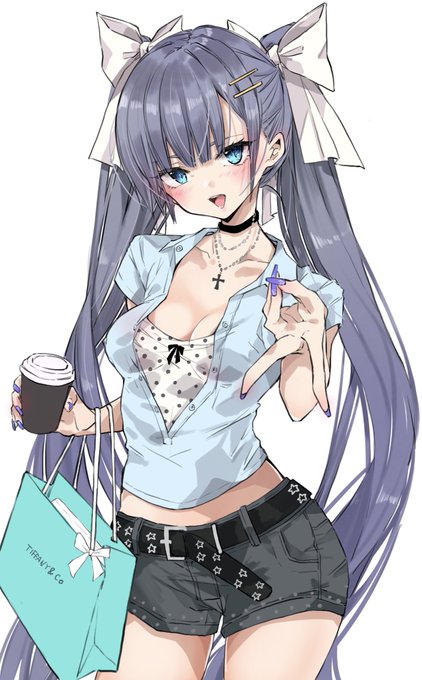 夏の私服ロシアンブルーちゃん💙 