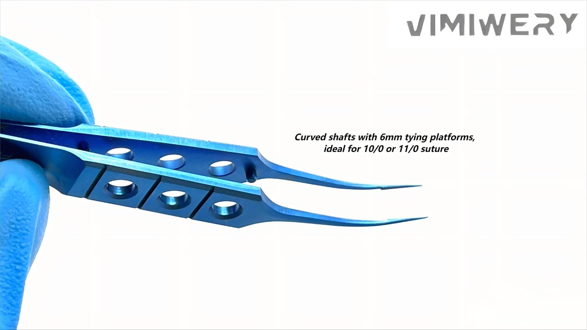 vimimery's tweet image. #Vimimery #manufacturer Tying forceps: Curved Tying Forceps #ophthalmic #surgical #instruments. #buyers can contact me for more information.
 Email: vimiwery@163.com 
ebay.com/usr/vimiwery🧐
#OphthalmicTools #SurgicalPrecision #EyeSurgicalInstruments #OphthalmicEquipment