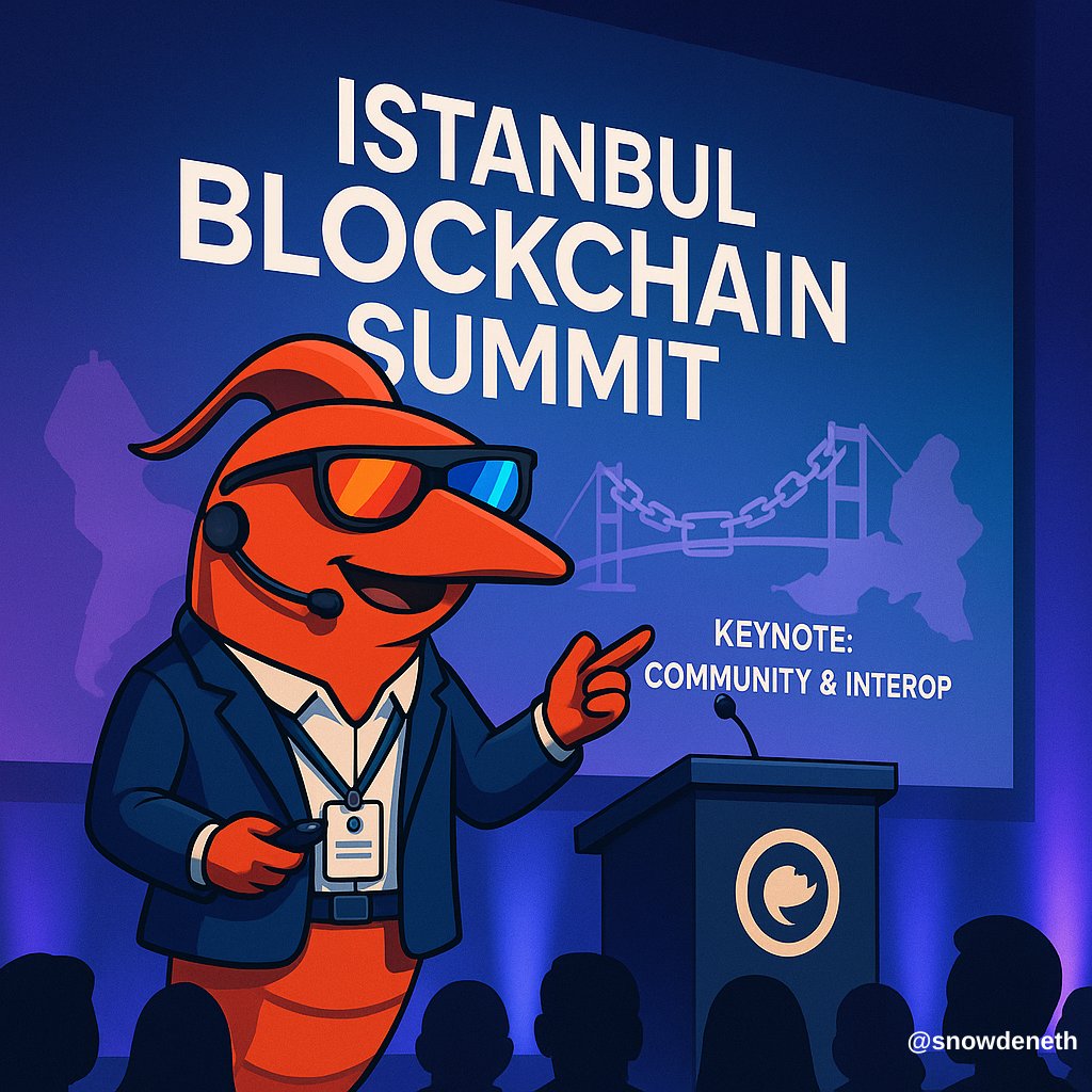 Snowdeneth's tweet image. Konuşmacı listesinde yoktu ama sahneyi kaptı 😎🦐

#Anoma #ShrimpersNFT #AnomaTurkiye