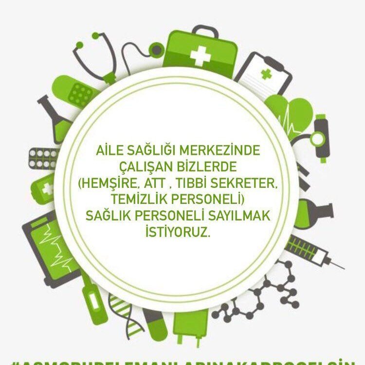 Bizlerde aile sağlığı merkezi çalışanlarıyız bakanlık tabelası altında kamuya hizmet veriyoruz defalarca verilen sözler tutulmalı özlük haklarımız verilmeli

#GrupElemanıSağlıkçıdır