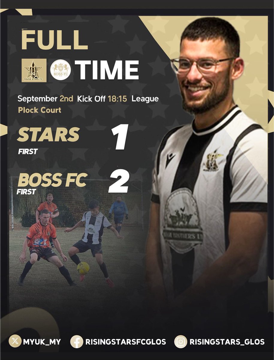 RisingStars1974's tweet image. Stars lose their second match day, slow start and with a mountain to climb, being 2-0 down at half time. Plenty to improve on and we will bounce back stronger 💪🌟

Congratulations to @BossFC2016 who deserved all 3 points. Well contested tie, all the best for the season.
