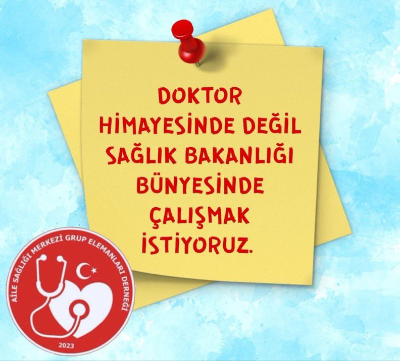 Aynı kurum içinde ayrıştırılmak istemiyoruz

#GrupElemanıSağlıkçıdır