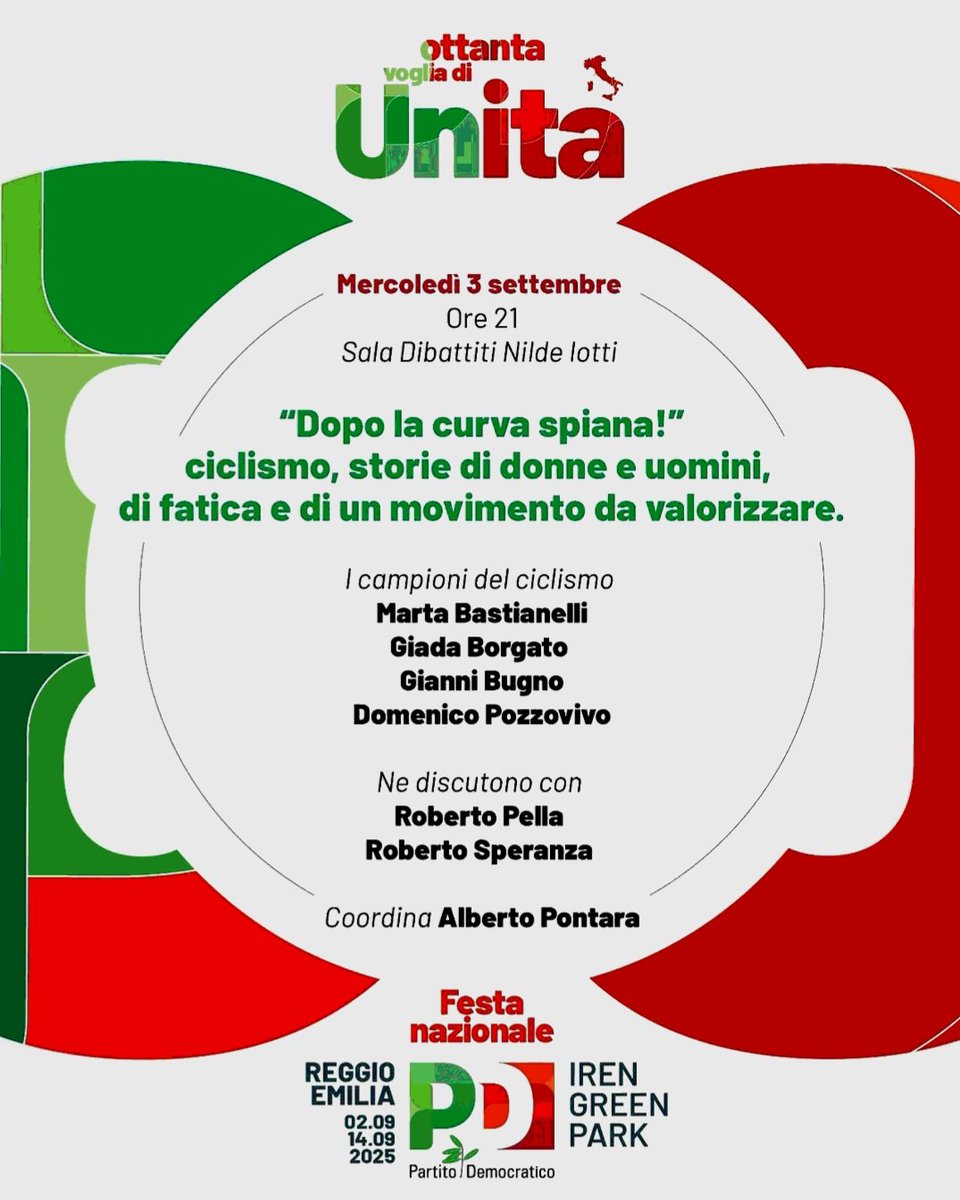 Roberto Speranza alla FESTA nazionale dell'Unità a Reggio Emilia 

#PartitoDemocratico #LaFesta