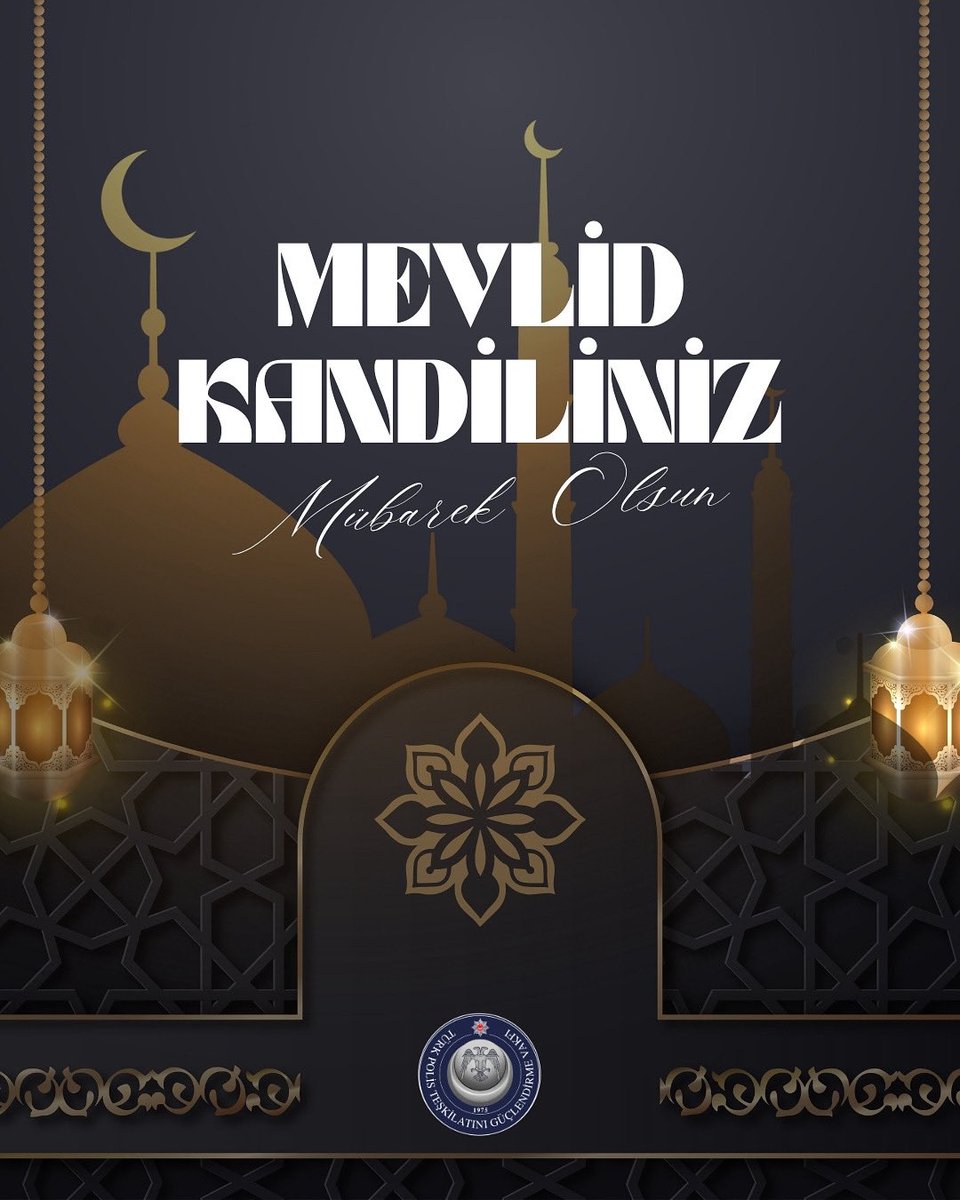 Türk Polis Teşkilatını Güçlendirme Vakfı olarak, milletimizin ve İslam âleminin Mevlid Kandilini tebrik eder; hayırlara vesile olmasını dileriz.

#MevlidKandili