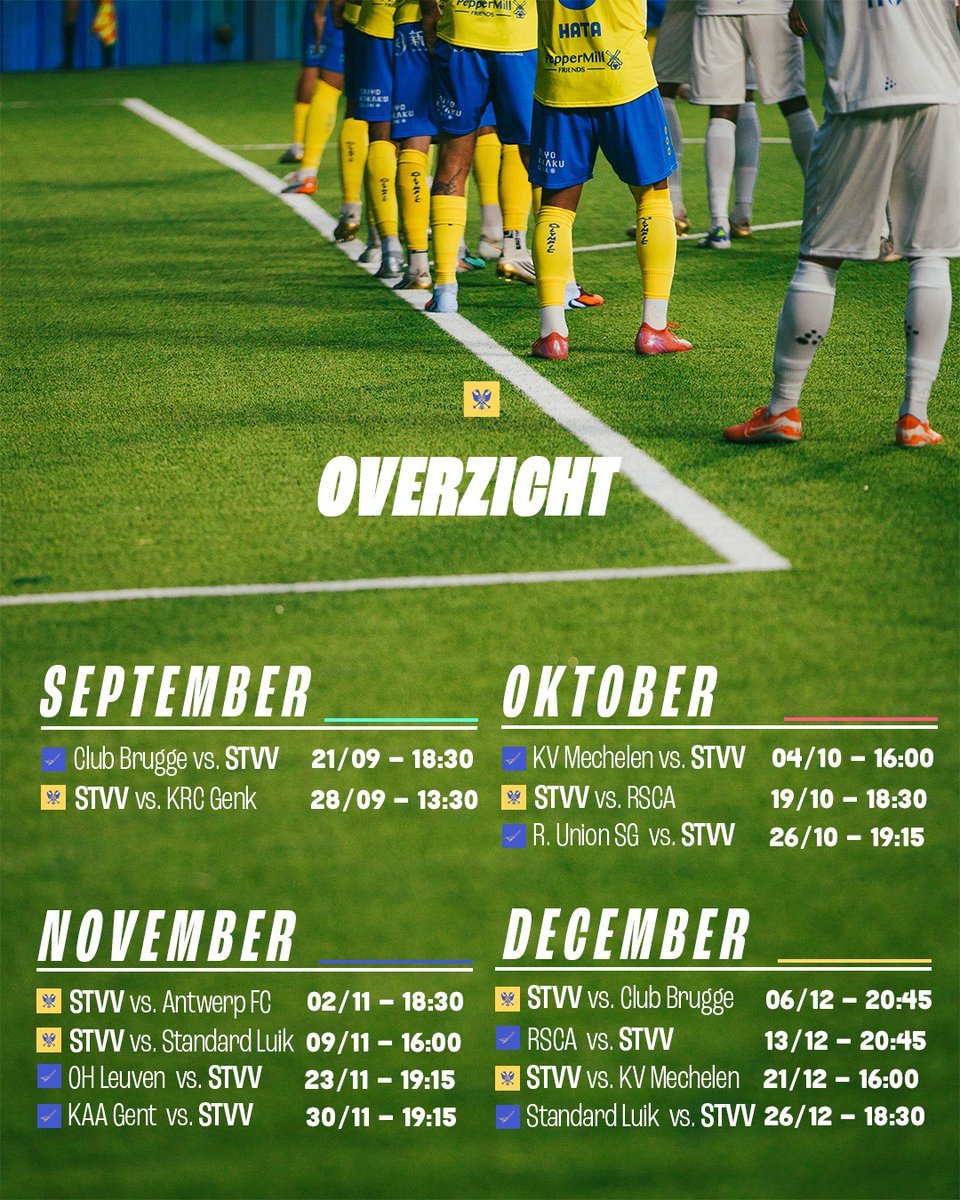 🗓️ Zo Kanaries, jullie weekends zijn bij deze gevuld tot eindejaar #kalenderupdate