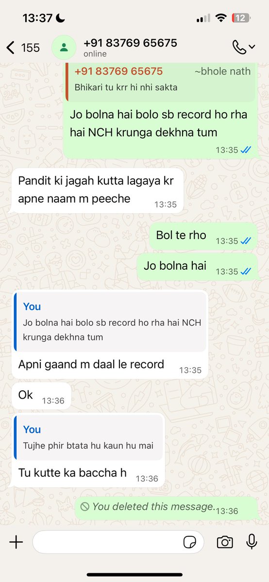 C_pandit23's tweet photo. @Paytm @Paytmcare @RBI @HeroFinCorpLtd @munjal_a 
Hi team,

Please check the attached screenshot this is how your recovery agents misbehaved and harass a customer i have missed only one emi and assure that i will pay once my salary credited please check the screenshot https://t.co/7Js9z3lZul