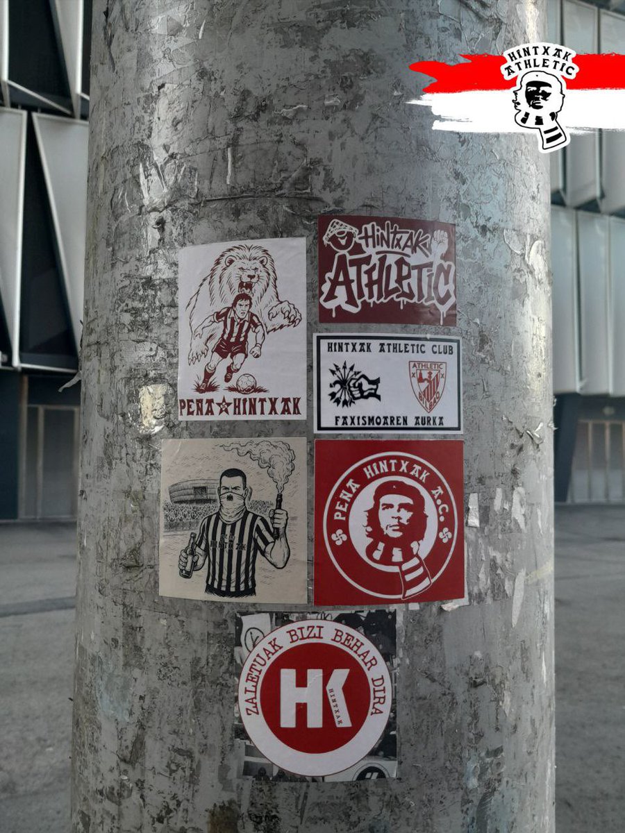 Peñaren pegatina berriak partidu egunetan betiko lekuan salgai