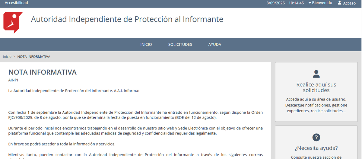 informantesUNED's tweet photo. ¿Has visitado la web de la Autoridad estatal de protección del informante?

Échale un vistazo en: https://t.co/8lq2rnj758 https://t.co/rgiUKZghGW