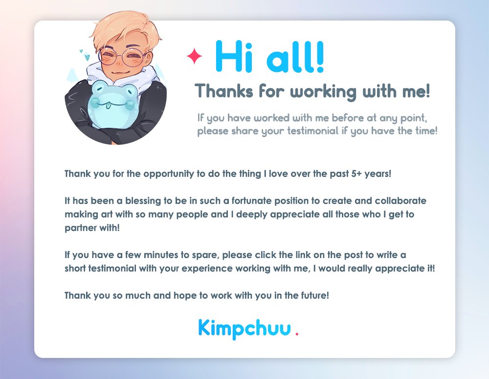 Kimpchuu / coms open! tweet media