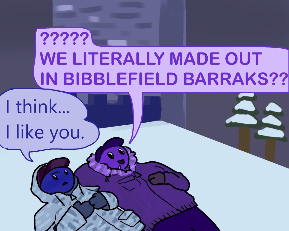 more #enfosi ship art (#trickshot ???) For those who dont know, its based  on that one alien meme, image size:1200x960