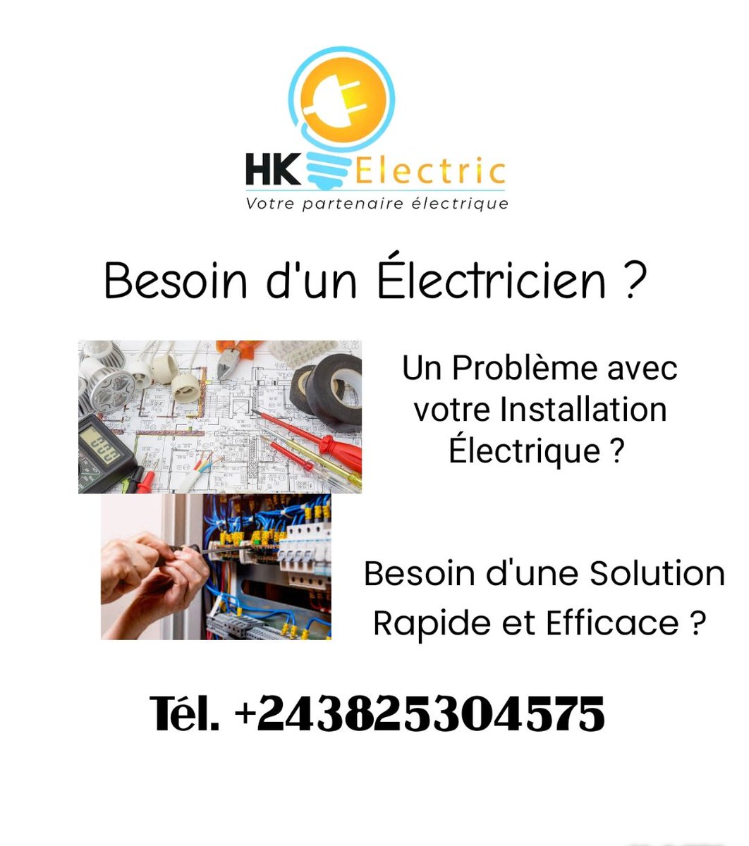 HervKandolo1's tweet image. Problème d&apos;électricité ? Problème avec votre Split ? C&apos;est Maîtrisable. N&apos;hésitez pas à nous contacter pour un #service #Technique. 

@kakese_leon
 @leParrainRDC  @AlvineOfficiel2  @Ambassadeue10  @Aminata_cila  @AndyBemba  @rickgabrielwadi  @kisilu_r  @kamba82  @cibalanky…