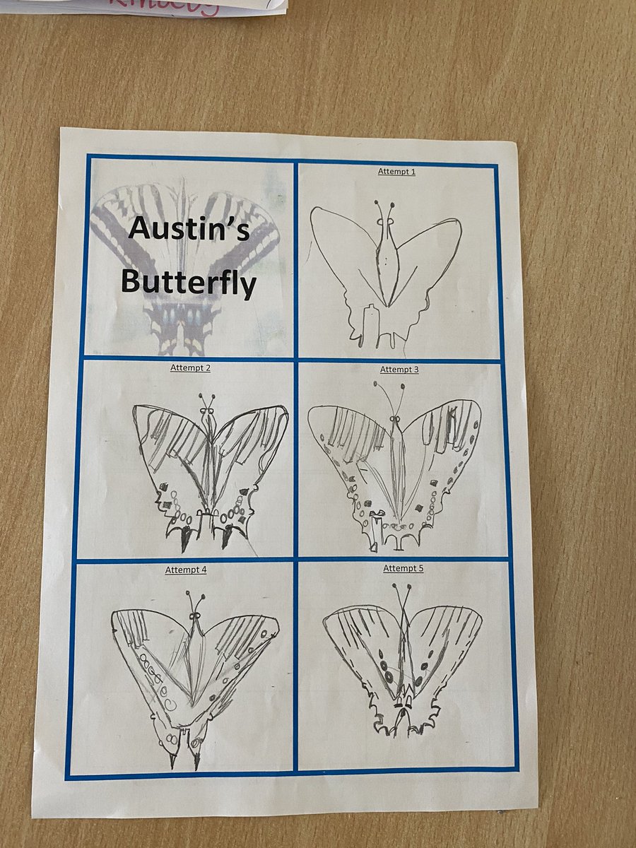What a great start to the year yesterday!We looked at a video called Austin’s butterfly. It taught us about the importance of giving feedback to help others to improve and resilience. Just look at some of the examples of how the children improved their drawing of butterflies.