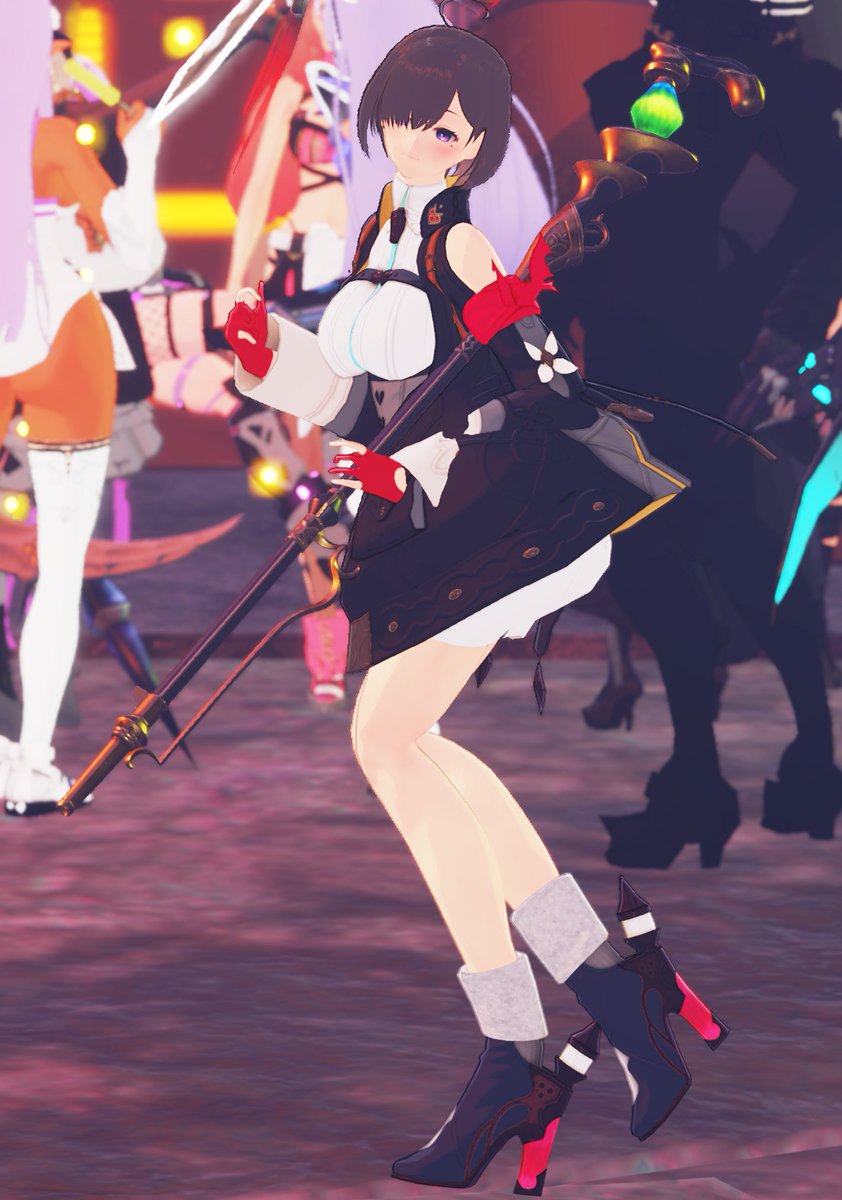 提前好久把人捏好了，换上衣服头发直接就能用
#PSO2NGS