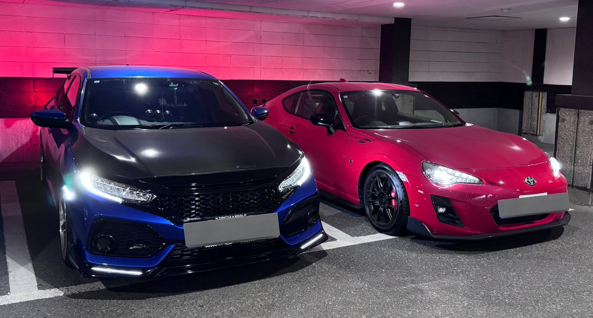 後輩の86TOM'S仕様と一緒に😁
#ハチロク
#シビック
#86
#fk7
#ホンダ
#honda 
#Toyota