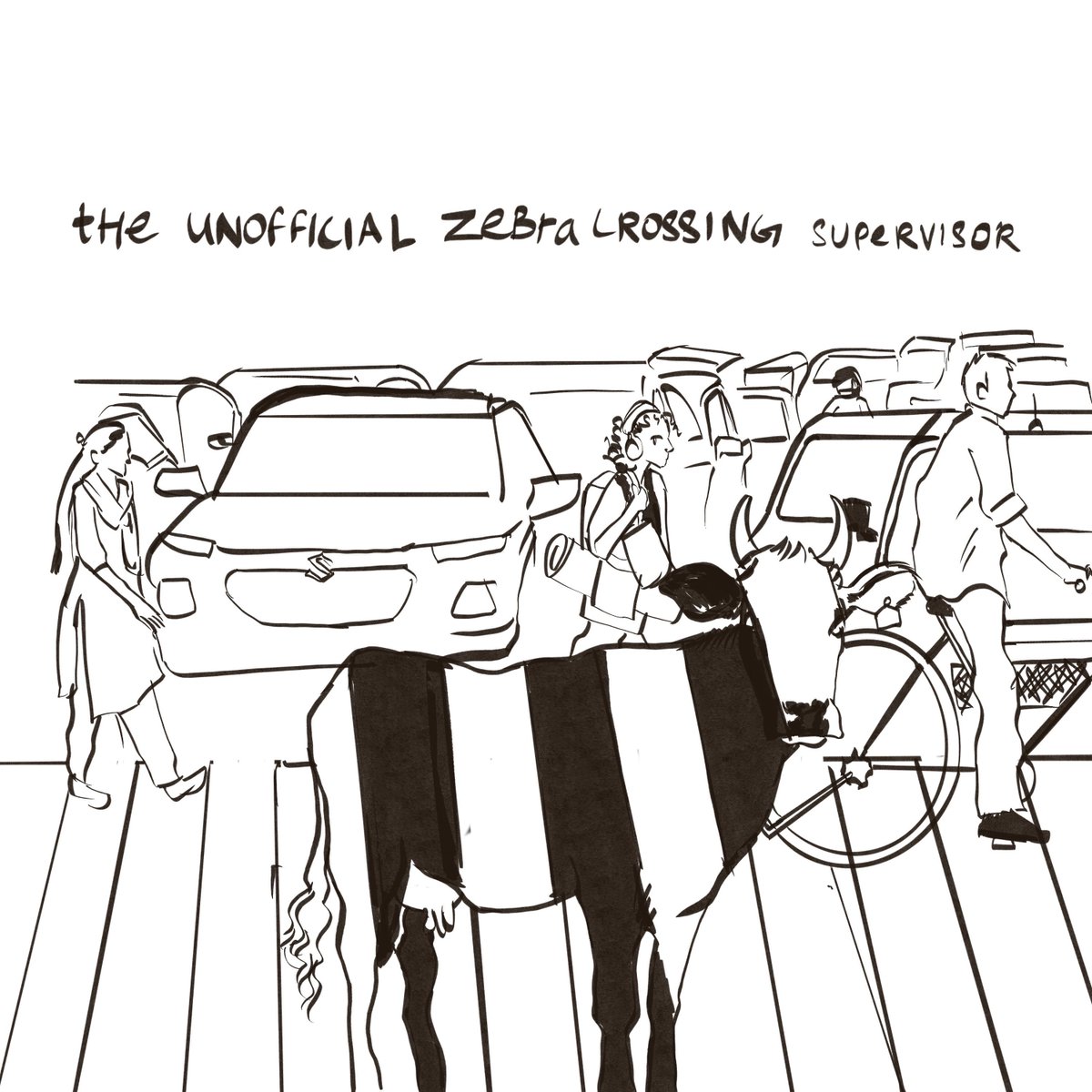 your daily commute, supervised. 🐄
<a href="/peakbengaluru/">Peak Bengaluru</a> 

artwork by <a href="/almostgayatri/">Gayatri M</a>