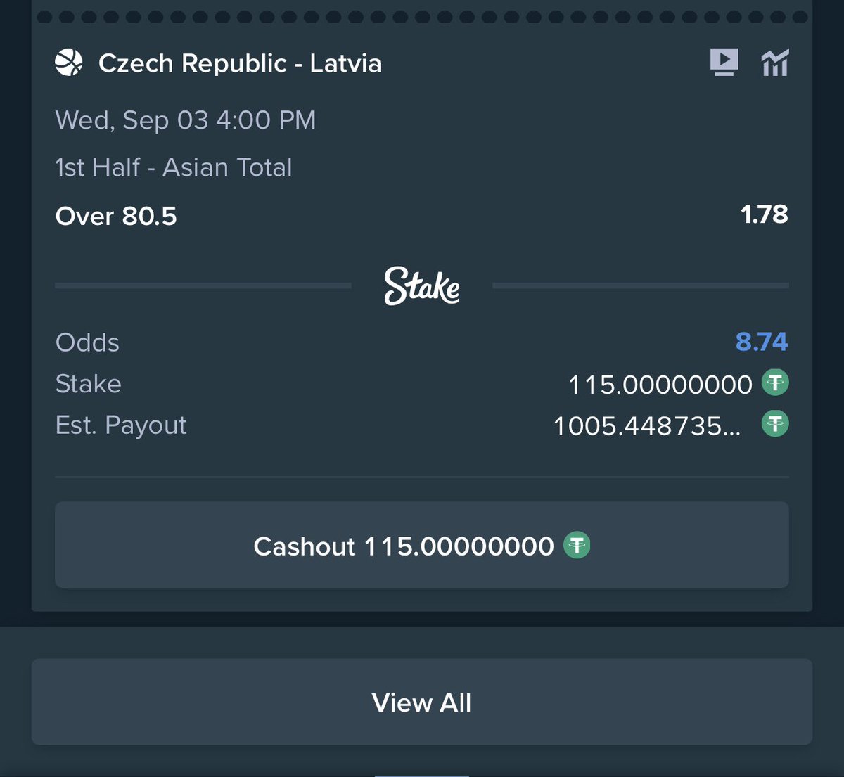 BOSSTIPZ22's tweet image. SHARP 10ODD ON STAKE

Register with my link so you can have access to my code 🥇🏆👇👇👇👇👇👇👇
Link: stake.com/?c=GIFTEDPUNT1

Promocode: GIFTEDPUNT1

welcome bonus : 200% on your first deposit🎁🎁
✔ +18 / 🔞
✔ Bet responsibly 
✔ Stake 🎉10+ odds👇👇

stake.com/sports/home?ii…