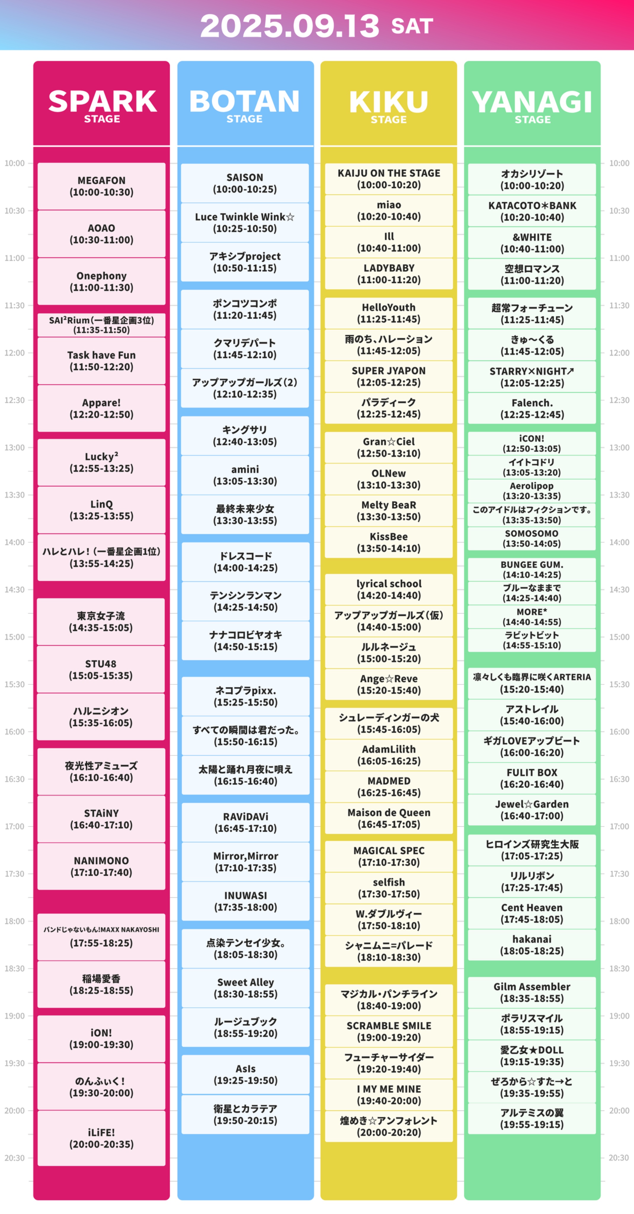 SMI 時間創造 タイム・ダイナミクス ついに、2nd.ラインナップと日割り発表‼「2025 SBS歌謡大典