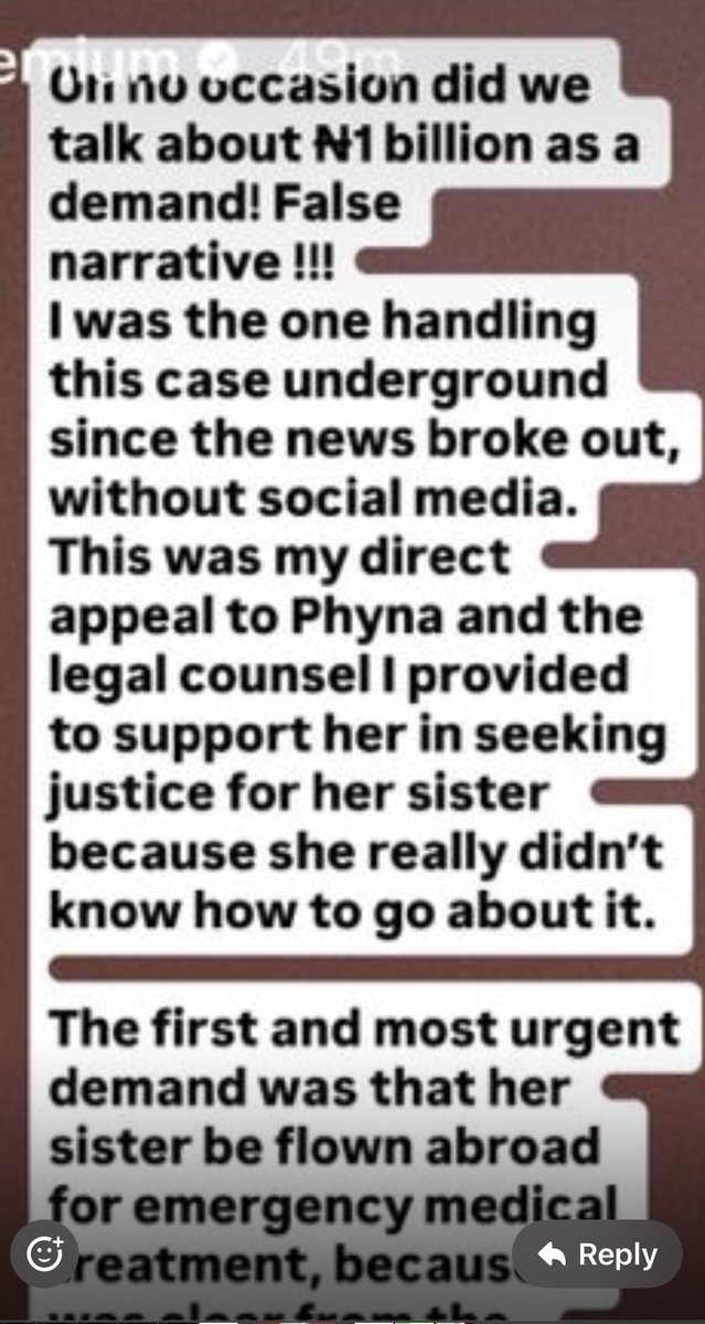 MercyliteA's tweet image. The truth will be out.
Phyna has always wanted her sister treated and flown outside Nigeria for a better treatment and u wicked kakaworm swore phyna was fighting for 1 billion before getting her sister treated 
#justiceforRuth 
#Phyna𓃰