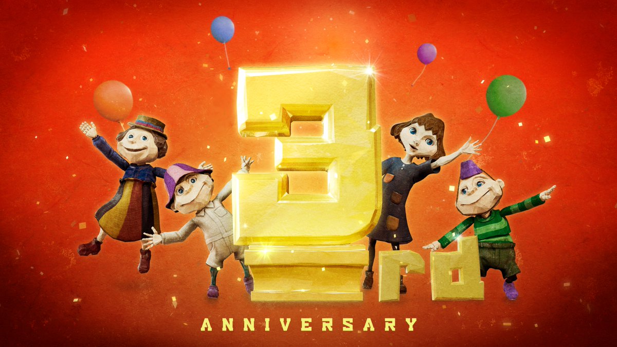 🎉✨この週末で『The Tomorrow Children: Phoenix Edition』はついに3周年！✨🎉

3年間、同志の皆さんと一緒に街を再建し、ヴォイドに立ち向かってきた日々に心から感謝します💪

これからもまだまだ冒険は続きます…！