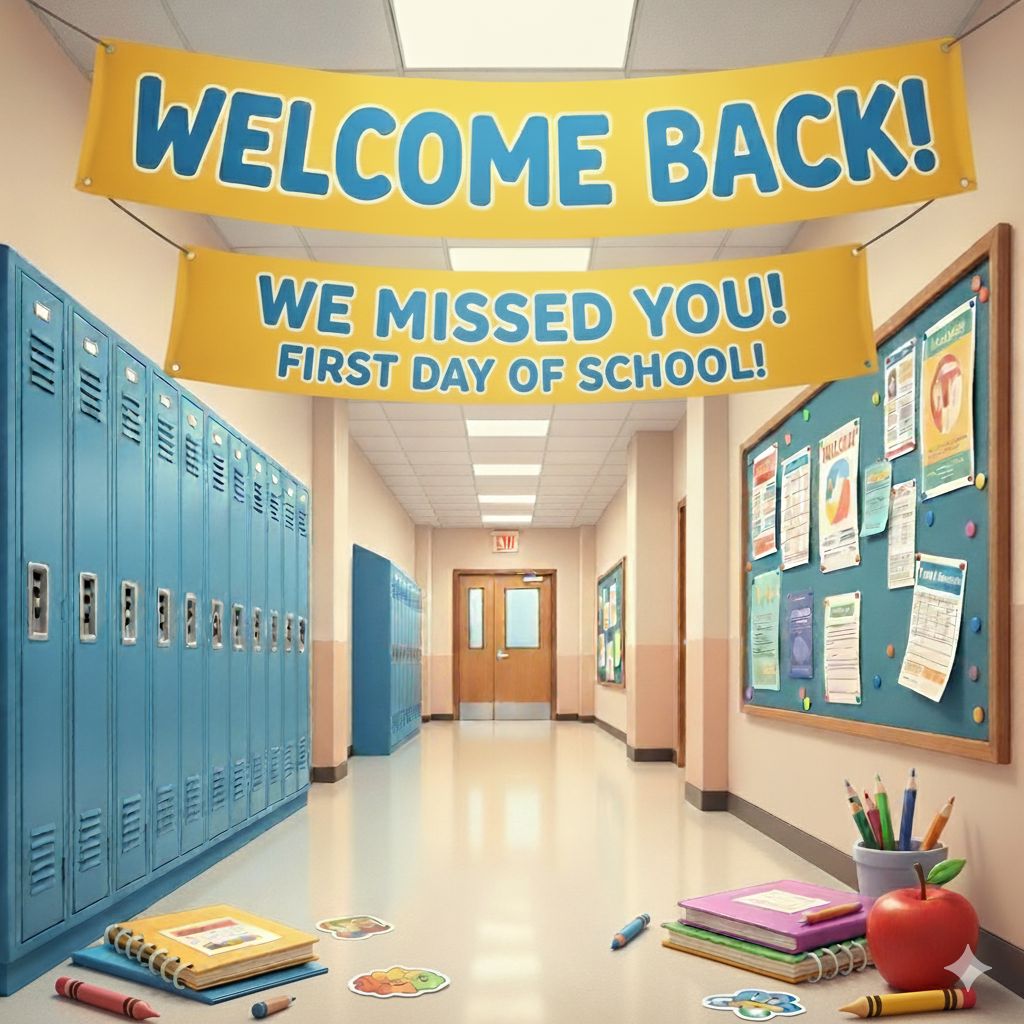 Welcome back, students and staff! We’re so glad to see your smiling faces on this first day of school. Here’s to a year full of learning, growth, and great memories!
