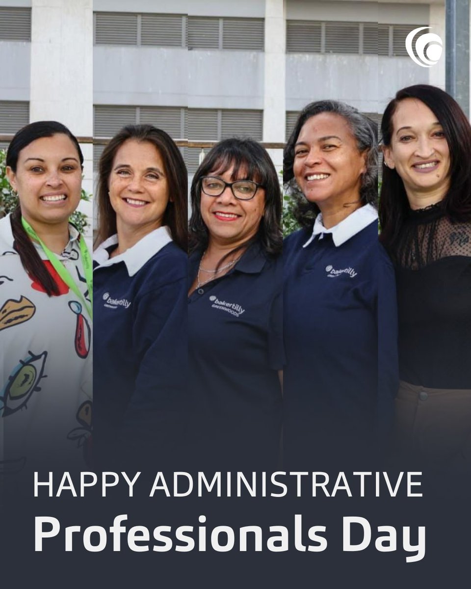 BakerTillyGW's tweet photo. Today, we're taking a moment to celebrate our amazing administrative professionals. They're the ones who handle the details, big and small, that so often go unnoticed. The ones who make sure our days run smoothly and our goals are met.
•
•
#bakertillygreenwoods #NowForTomorrow https://t.co/j0HPUa1VBs