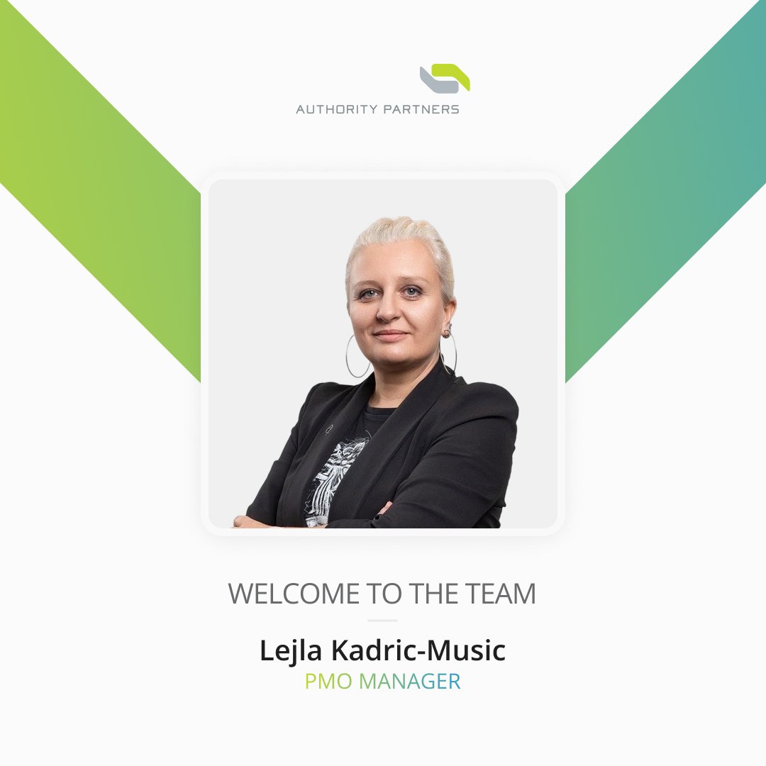 APIknowsIT's tweet image. Say hi to Lejla Kadric-Music, the newest member of our PMO leadership team at Authority Partners!
 
She’ll be strengthening our team, supporting organizational growth and helping us reach new levels of success as PMO Manager.
 
Welcome to the team, Lejla!