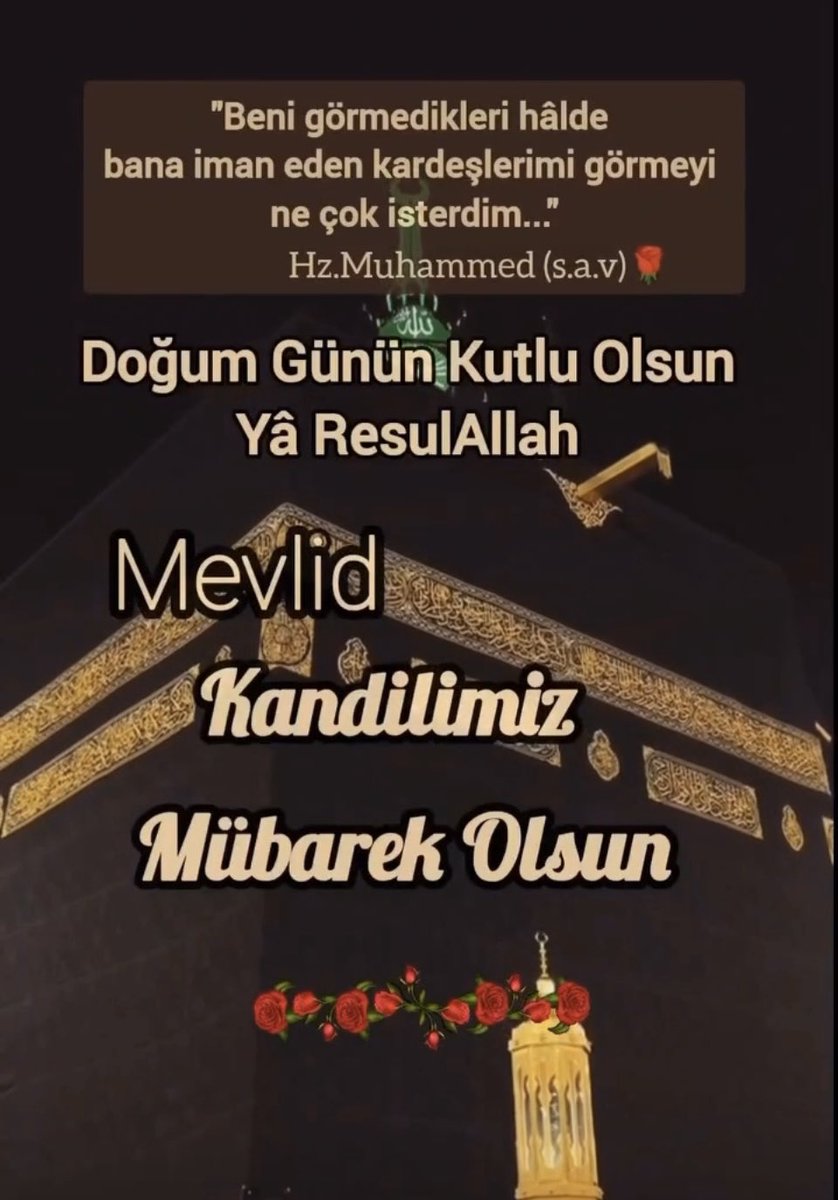 Alemlere rahmet olarak gönderilen Peygamber Efendimiz Hz. Muhammed’in (SAV) dünyayı teşrifini idrak ettiğimiz Mevlid Kandili’nin, ülkemize, milletimize ve tüm İslam âlemine hayırlar getirmesini diliyorum.
Mevlid Kandilimiz mübarek olsun.