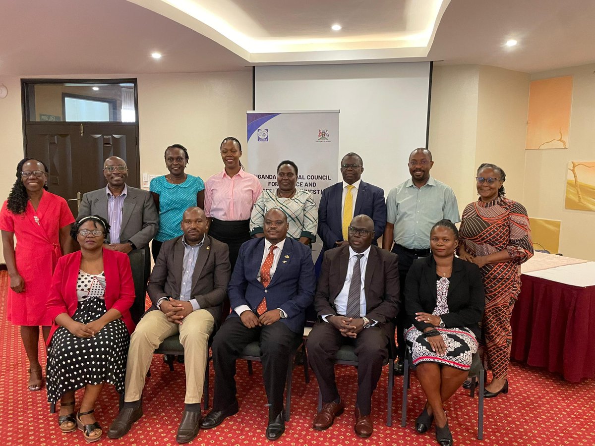 OFFICIAL✅
The 7th 🇺🇬 National Biosafety Committee (NBC).
Chairperson: <a href="/mugishalaw/">Lion Prof Lawrence Mugisha</a> 
Deputy Chairperson: <a href="/BarbaraZawedde/">Barbara M Zawedde</a> 
#BiosafetyUG 
<a href="/STIsecretariat/">Science, Technology and Innovation Secretariat🇺🇬</a> <a href="/narouganda/">NARO Uganda</a> <a href="/UNDAuthority/">Uganda National Drug Authority</a>  <a href="/Makerere/">Makerere University</a> <a href="/GCICUganda/">Government Citizen Interaction Centre</a> <a href="/nemaug/">National Environment Management Authority (NEMA)</a> <a href="/MartinOngol/">Martin Patrick Ongol</a>