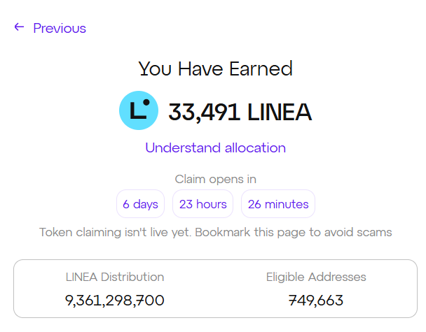 🚨 The wait is finally OVER!
The Linea Checker is LIVE 🎉

Check your airdrop status now: 
linea.build/hub/airdrop
Only paste your EVM address.
❌ No wallet connect.
❌ No rush. 

#Linea <a href="/LineaAssoc/">Linea Association</a> <a href="/LineaBuild/">Linea.eth</a>