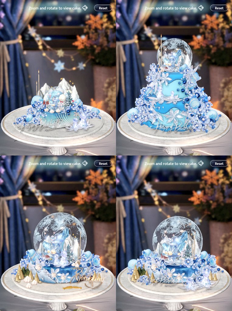 Zayne cake deco is very aesthetic, I can't stop myself. Please help me choose one T___T