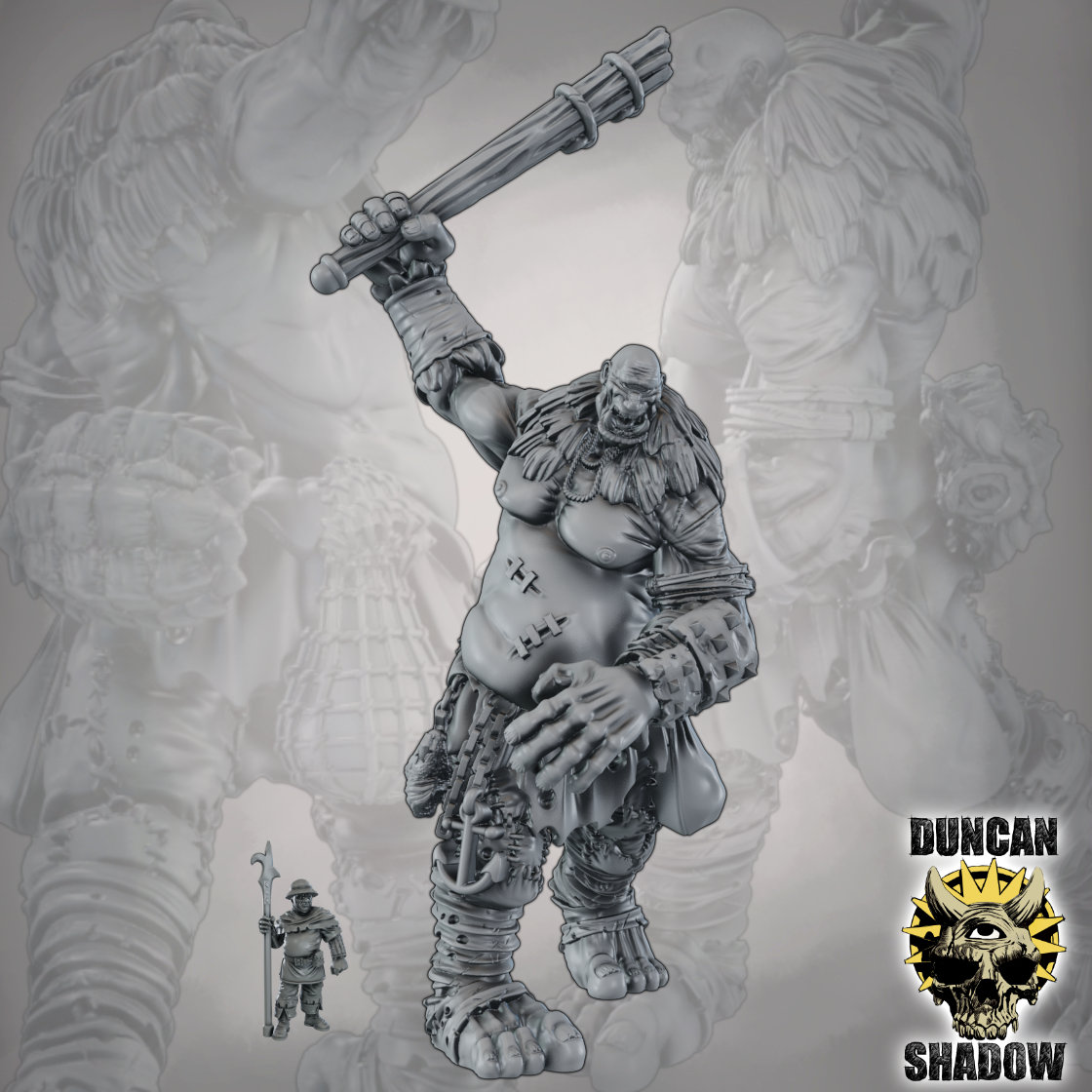 Cyclops Titan 
Now comes with pre supported options and is one of the extras released with this month's Tribes and Patreon release