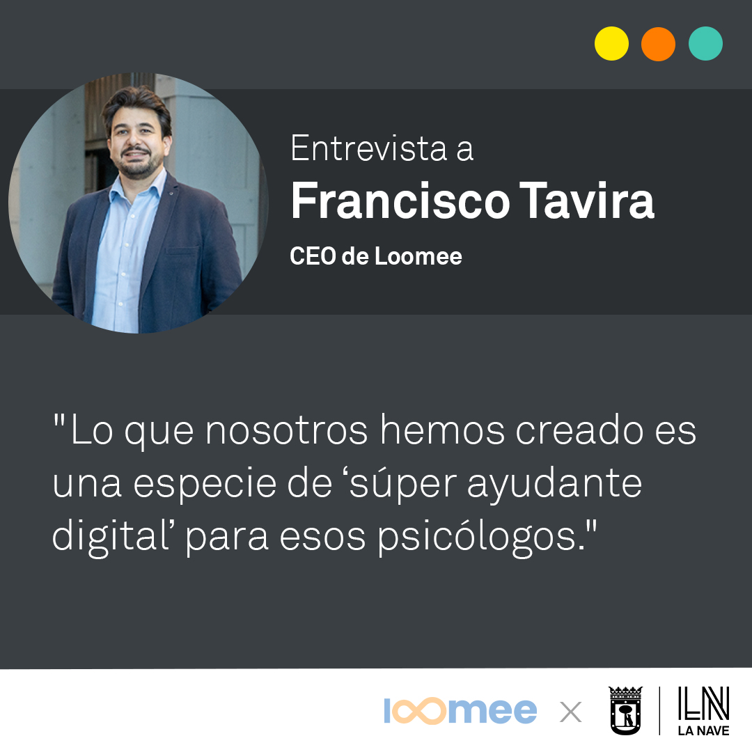 🧠✨ ¿Te imaginas que tu psicólogo pudiera enviarte ejercicios y recursos a tu móvil entre sesión y sesión?

Eso es lo que hace <a href="/LoomeeHealth/">Loomee Health</a>, startup acelerada en La Nave, con su “superayudante digital” para psicólogos y pacientes.

👉 Lee la entrevista completa sobre su
