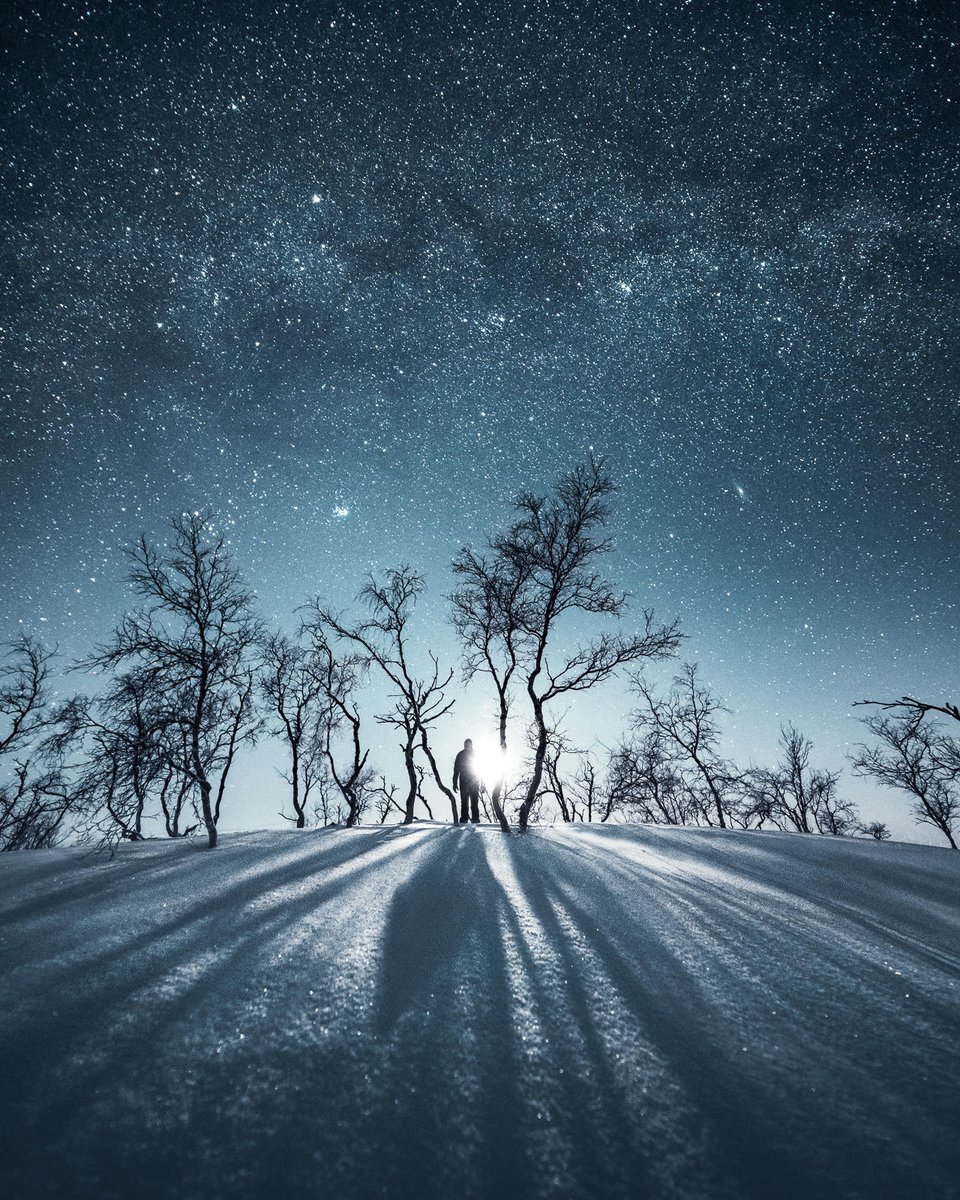 Mikko (@mikkolagerstedt) on Twitter photo -32CΒ° in the Finnish Lapland.  
Long shadows under the moonlight. -32CΒ° in the Finnish Lapland.  
Long shadows under the moonlight.