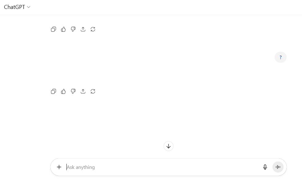 ranjucandent's tweet image. Has anybody noticed @ChatGPTapp  is down?
 Responding blank or no response!
#ChatGPTapp #chatgptdown #chatgpt